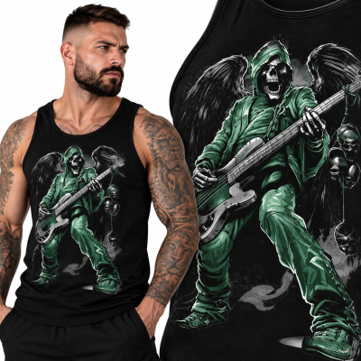 TANK TOP  HORROR ROCK SKULL